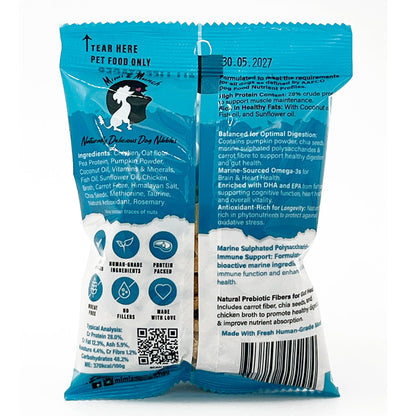 Doggios Tasty Chicken - All Day Breakfast Dog Food Snack Pack 100g