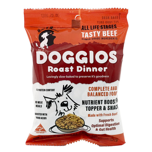 Doggios Roast Dinner - Tasty Beef Dog Food Snack Pack 100g