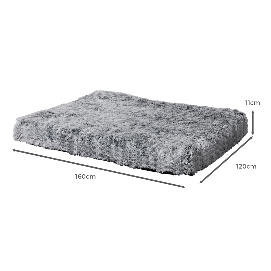 PaWz Dog Mat Pet Calming Bed Memory XXL Charcoal XX-Large-1910112464993914882