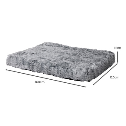 PaWz Dog Mat Pet Calming Bed Memory XXL Charcoal XX-Large-1910112464993914882