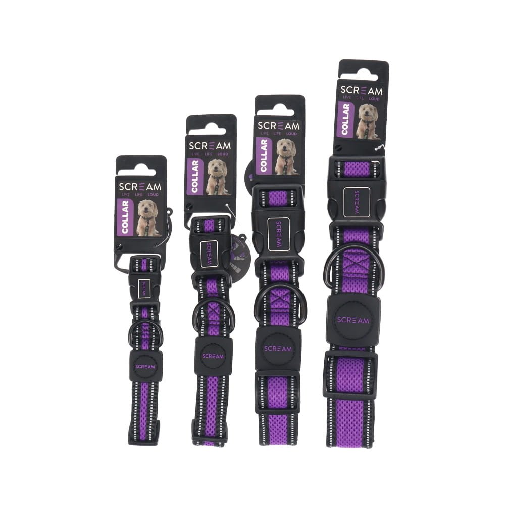 Scream Reflective Adjustable Dog Collar