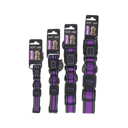 Scream Reflective Adjustable Dog Collar