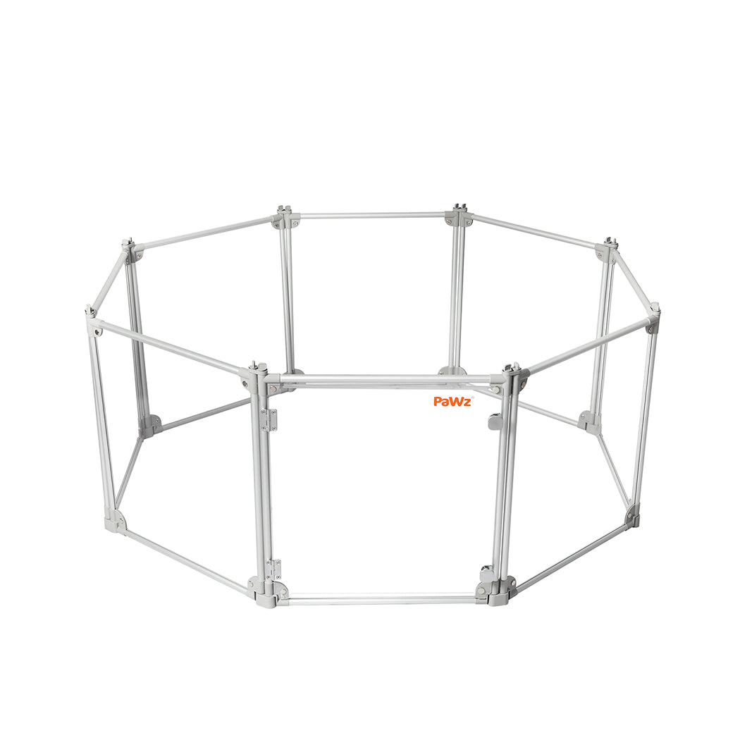 Pawz Pet Playpen Transparent Acrylic Clear Folding Dog Fence Kennel 8 Panel-1910112348748779520
