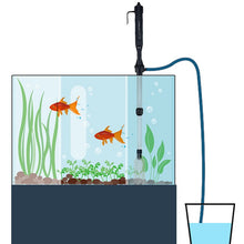 Fish Tank Cleaner Battery Syphon Change Pump Water Filter
