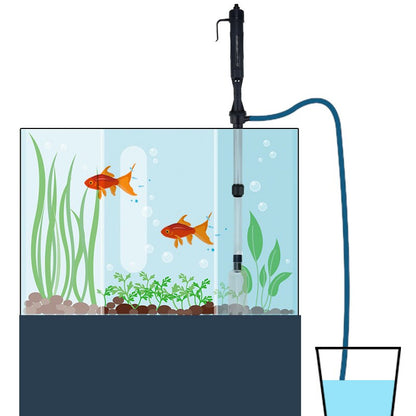 Fish Tank Cleaner Battery Syphon Change Pump Water Filter
