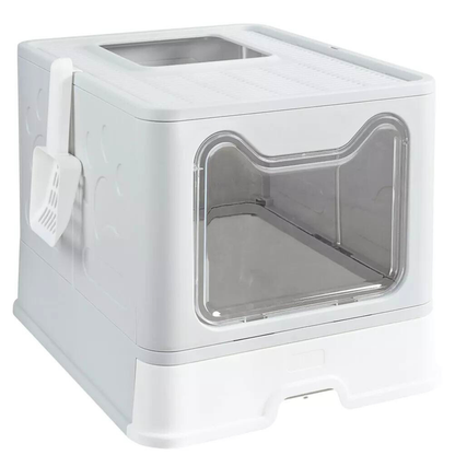 Tidy Cat Litter Box Enclosure with Portable Scoop Drawer