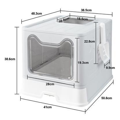 Tidy Cat Litter Box Enclosure with Portable Scoop Drawer