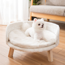 Plush Luxury Cat Bed with Cozy Cushion Pad