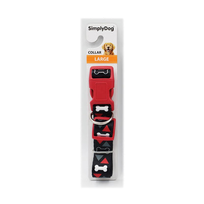 Simply DOG HEAT TRANSFER PATTERN COLLAR LARGE
