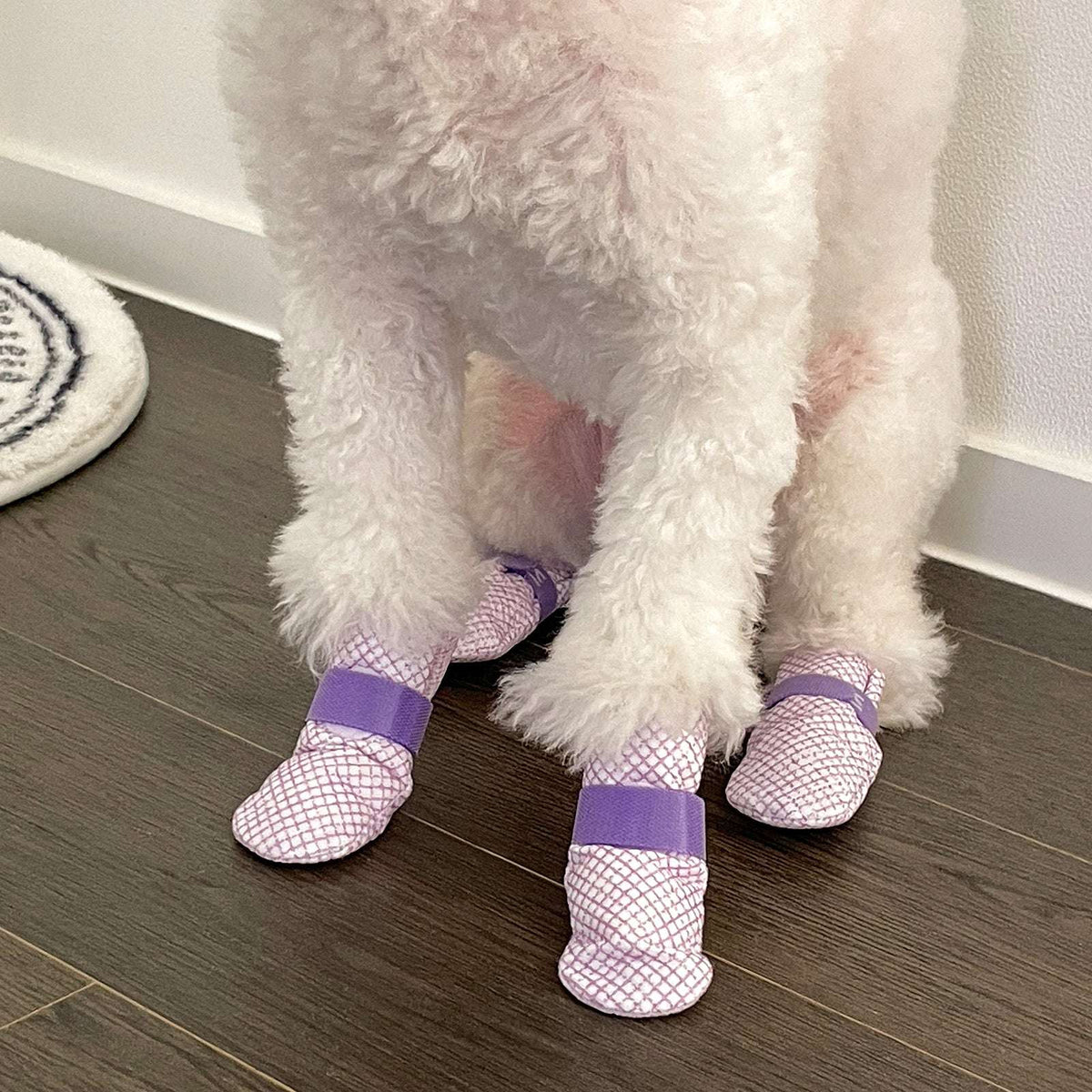28pc Pink Waterproof Dog Shoes - Disposable Anti-Slip Socks Pet Savers