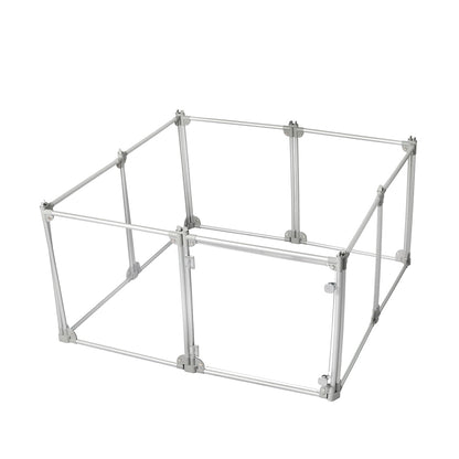 Pawz Pet Playpen Transparent Acrylic Clear Folding Dog Fence Kennel 8 Panel-1910112348748779521