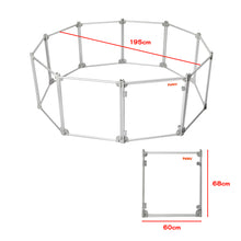 Pawz Pet Playpen Transparent Acrylic Clear Folding Dog Fence Kennel 10 Panel-1910112349063352322