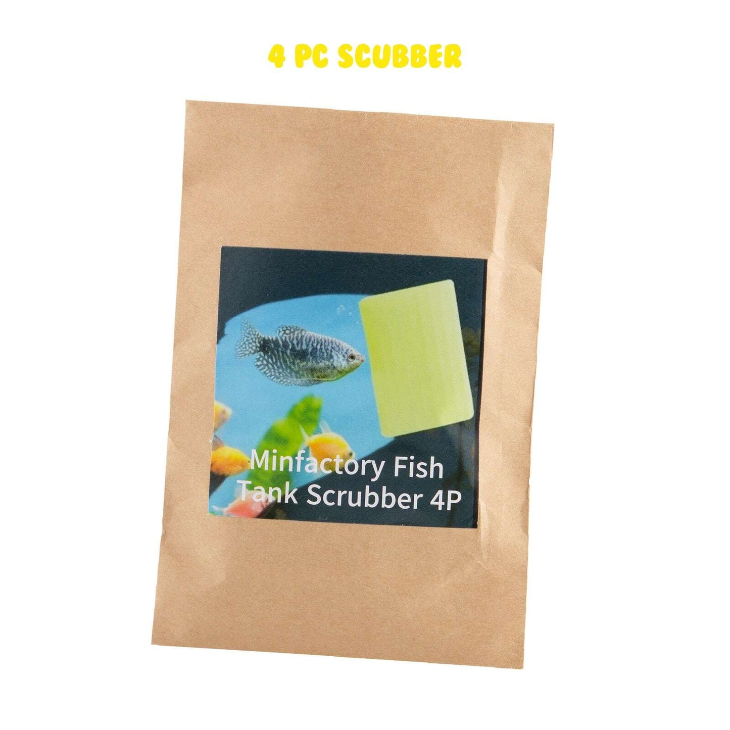 4X Minfactory Fish Tank Moss Scrubber Brush Set Pet Savers