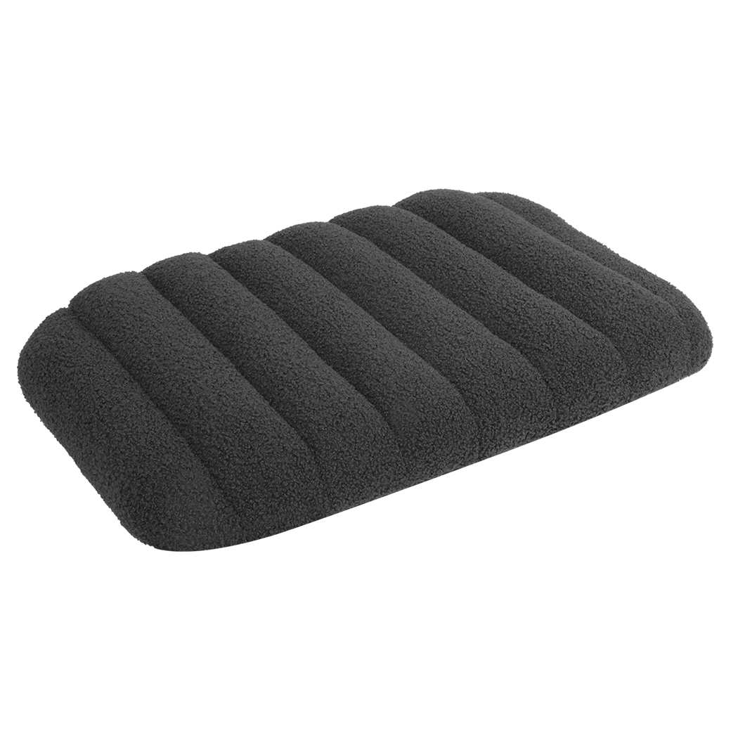 Pawz M Size Orthopedic Dog Bed with Sherpa Plush Removable Cover in Grey-1919892816750841864