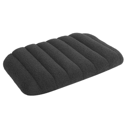 Pawz M Size Orthopedic Dog Bed with Sherpa Plush Removable Cover in Grey-1919892816750841864