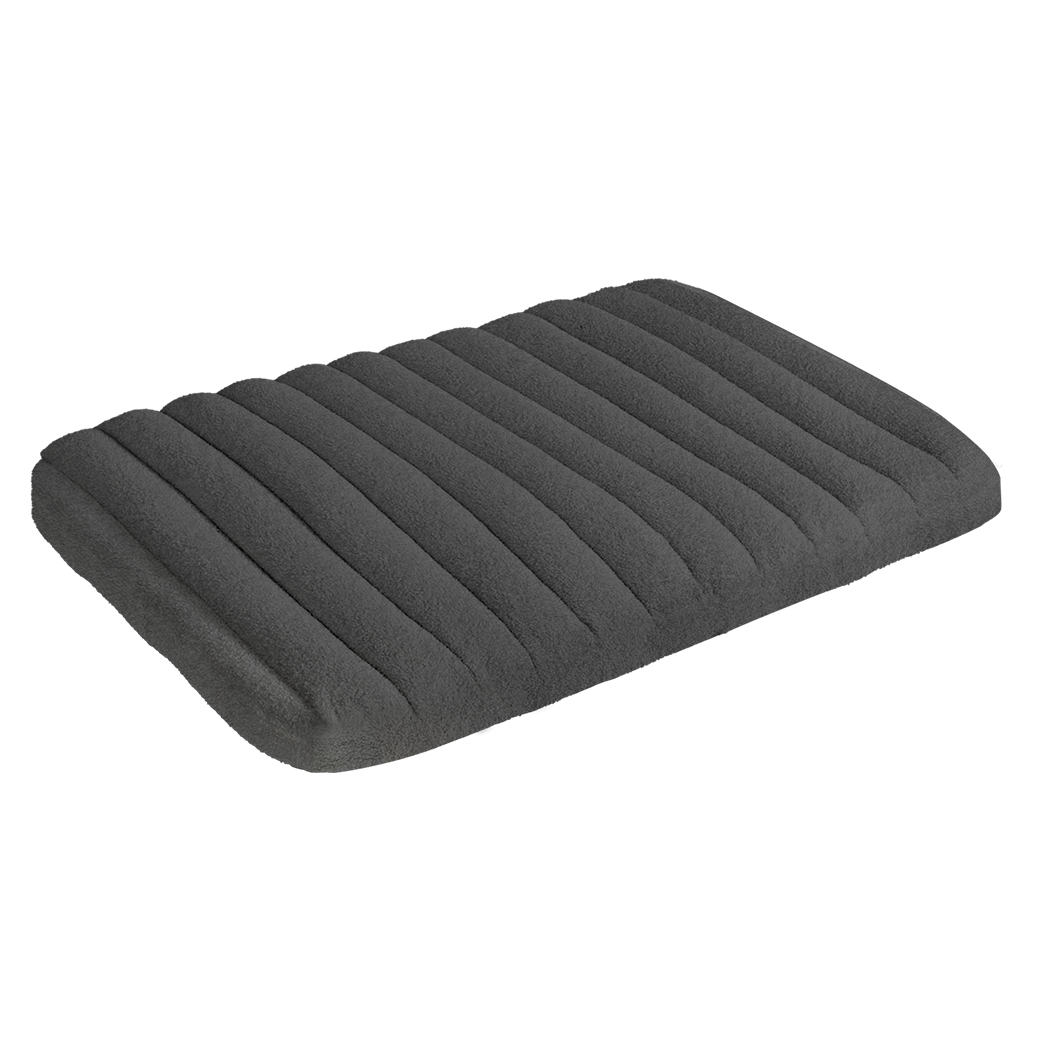 Pawz L Size Orthopedic Dog Bed with Sherpa Plush Removable Cover in Grey-1919892816419491848