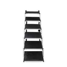 PaWz 6 Steps Dog Ramp Adjustable Height Black-1910112466755522561