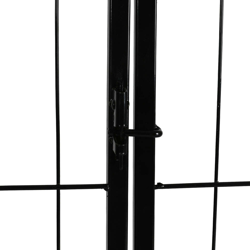 PaWz 8 Panel Pet Dog Playpen Puppy Exercise Black 24 inch-1910113001554448387