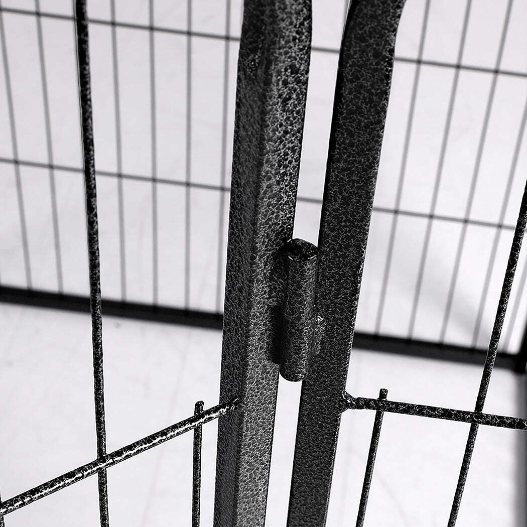 PaWz 8 Panel Pet Dog Playpen Puppy Exercise Black 4kg chicken-1910113003056009220