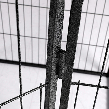 PaWz 8 Panel Pet Dog Playpen Puppy Exercise Black 4kg chicken-1910113003056009220