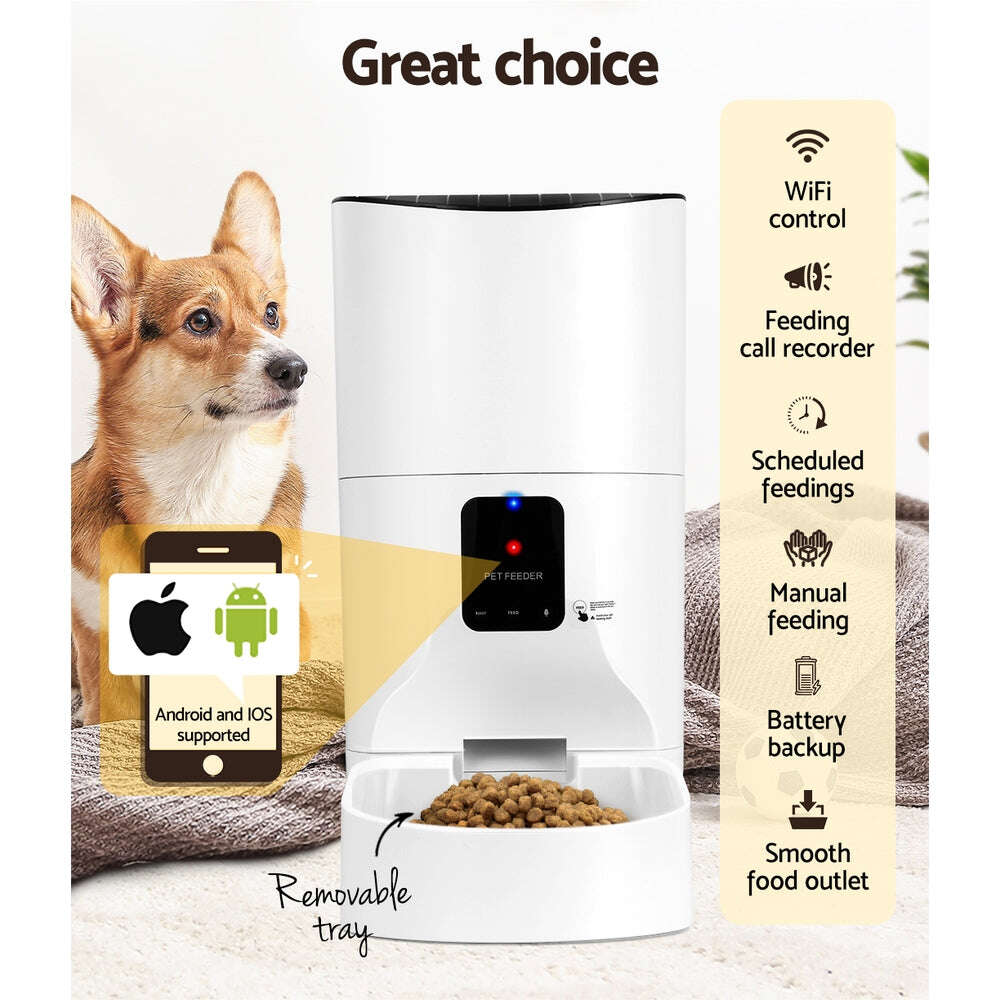 9L Smart Automatic Pet Feeder - WiFi & Voice Record Pet Savers