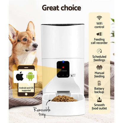 9L Smart Automatic Pet Feeder - WiFi & Voice Record Pet Savers