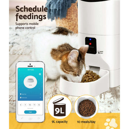 9L Smart Automatic Pet Feeder - WiFi & Voice Record Pet Savers
