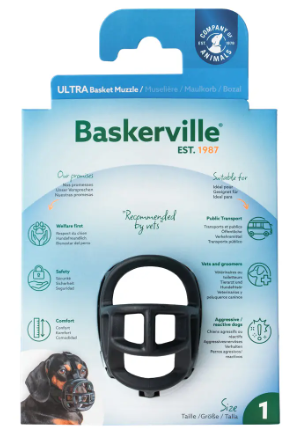 Baskerville ULTRA Dog Basket Muzzle Size 1