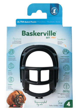 Baskerville ULTRA Dog Basket Muzzle Size 4