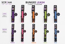 Scream Reflective Bungee Leash with Padded Handle