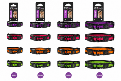 Scream Reflective Adjustable Dog Collar