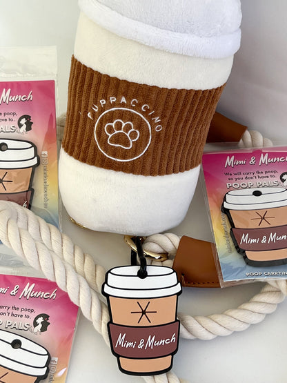 Coffee Cup Poop Pal - Hands Free Poop bag carrier