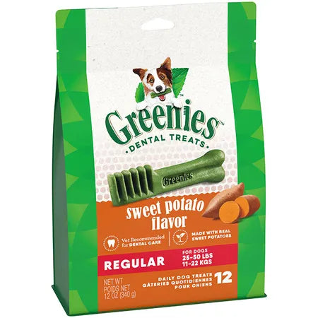 Greenies Dog Sweet Potato Treat Regular 340g