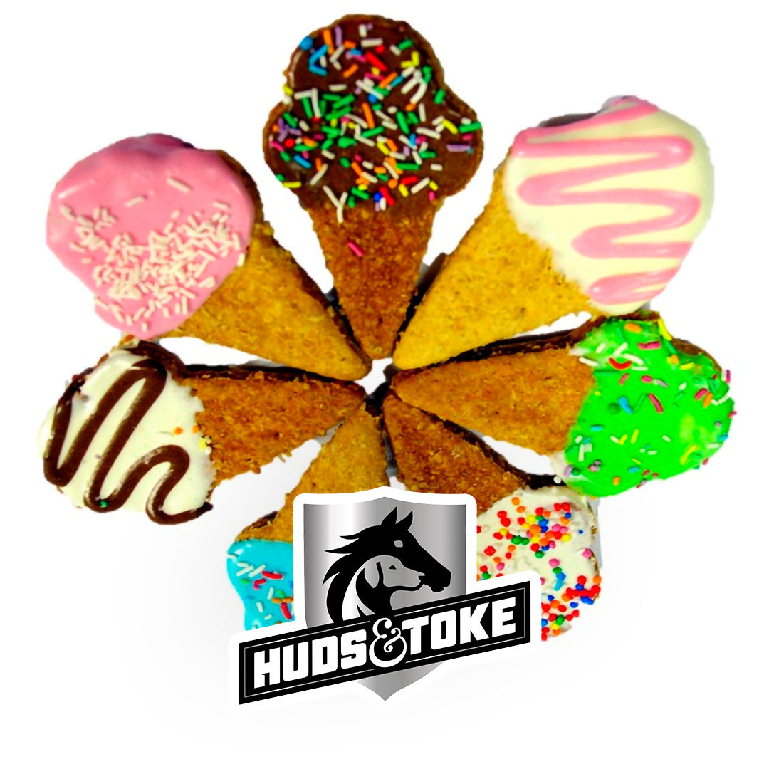 Huds & Toke Dog Ice Cream Cone Cookies 40pce