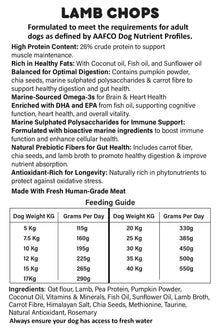 Doggios Lamb Chops - Tasty Lamb Dog Food 1.25kg