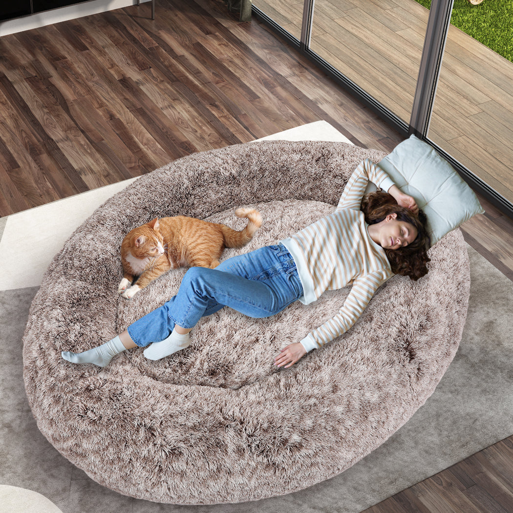 PaWz Replacement Pet Bed Cover Zipper Brown Cover-1910112473055367174