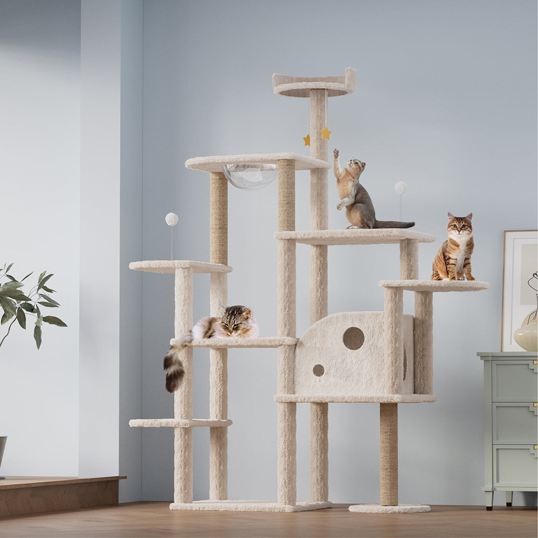 Pawz Cat Tree Tower Large Scratcher Condo House 172cm-1919278362585600006