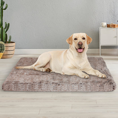 PaWz Dog Mat Pet Calming Bed Memory L Coffee Large-1910112983200174086