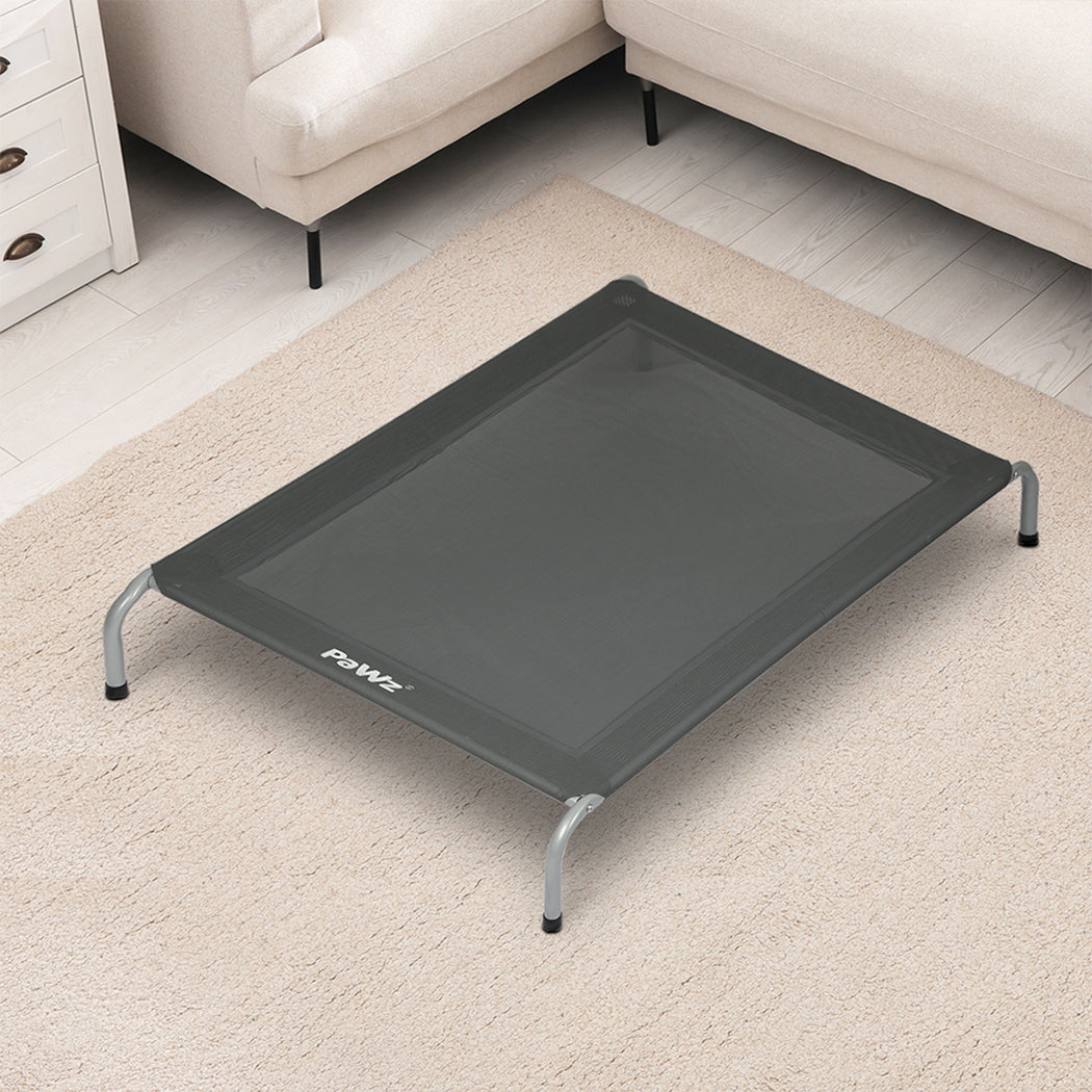 PaWz Elevated Trampoline Pet Bed Dog L Grey Large-1910112492328194054