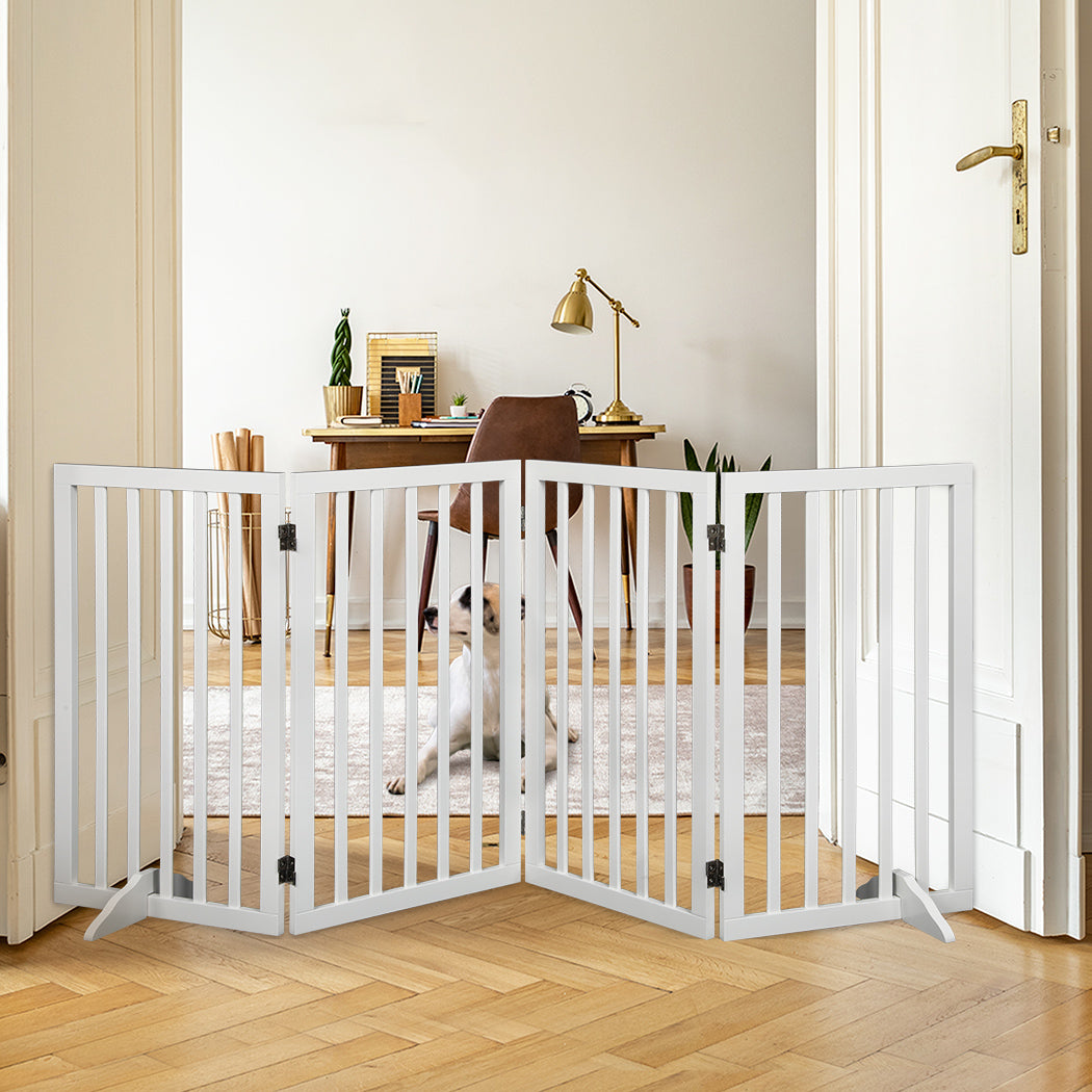 PaWz Wooden Pet Gate Dog Fence Safety White 800x 3MM-1910112968952123398