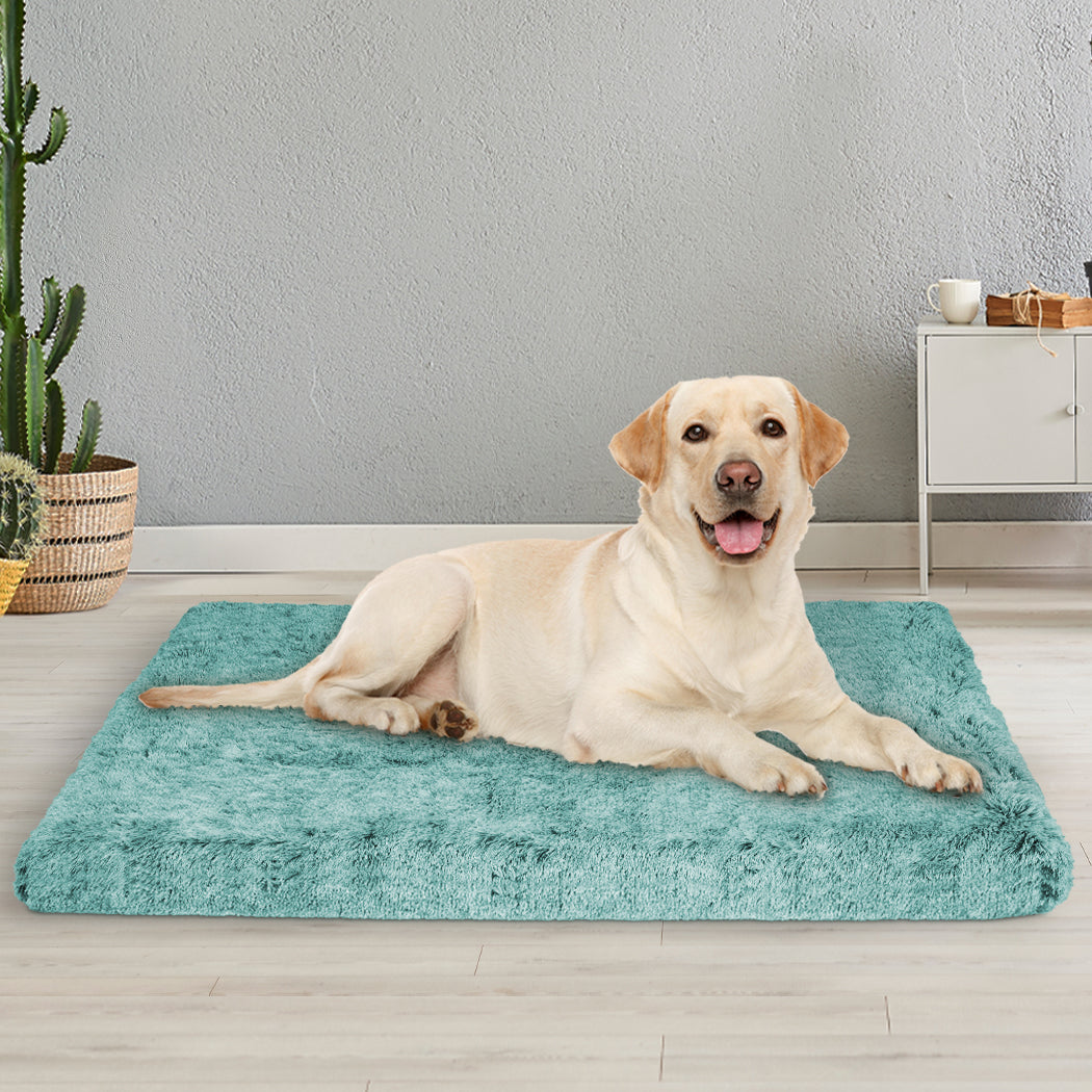 PaWz Dog Mat Pet Calming Bed Memory L Green Large-1910112983674130438