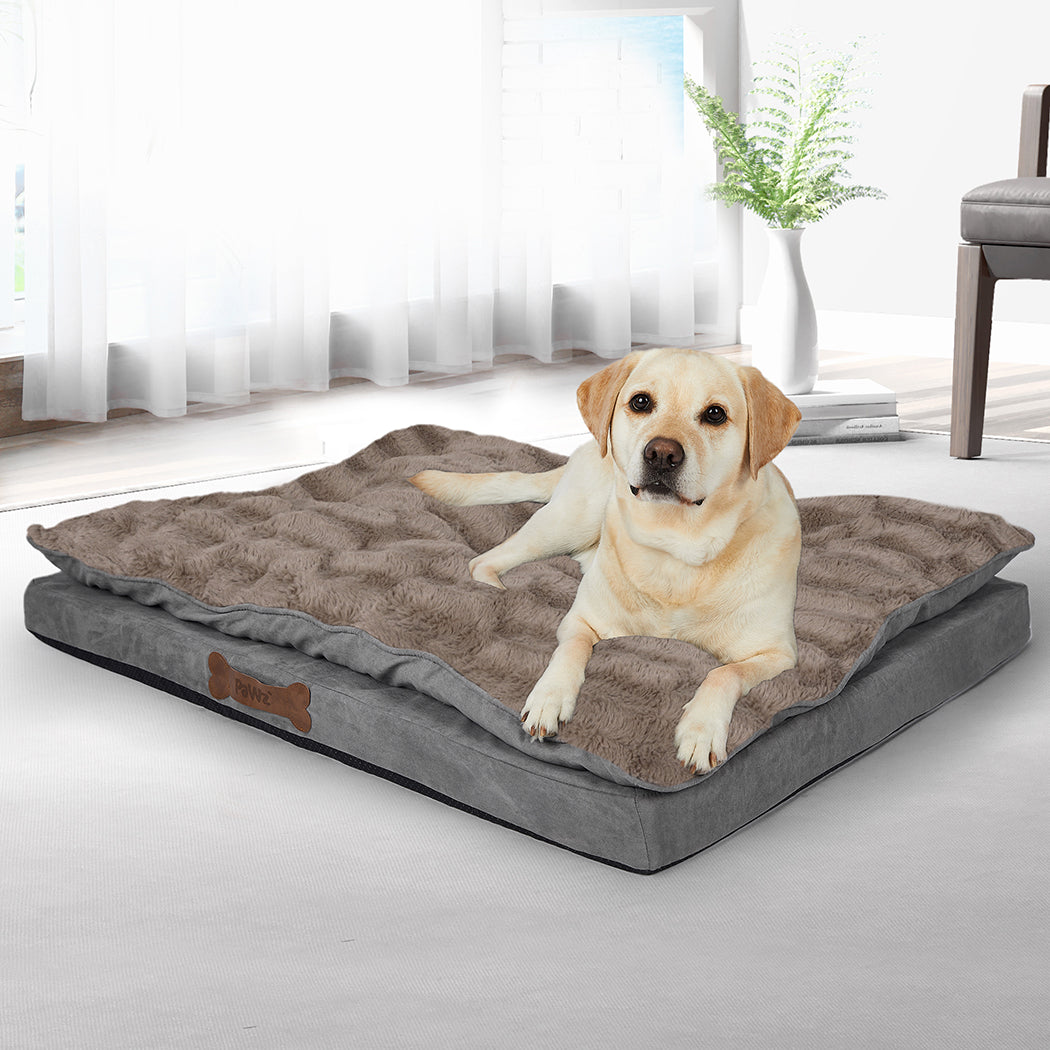 PaWz Dog Calming Bed Pet Cat Removable S Khaki Small-1910112967060492294