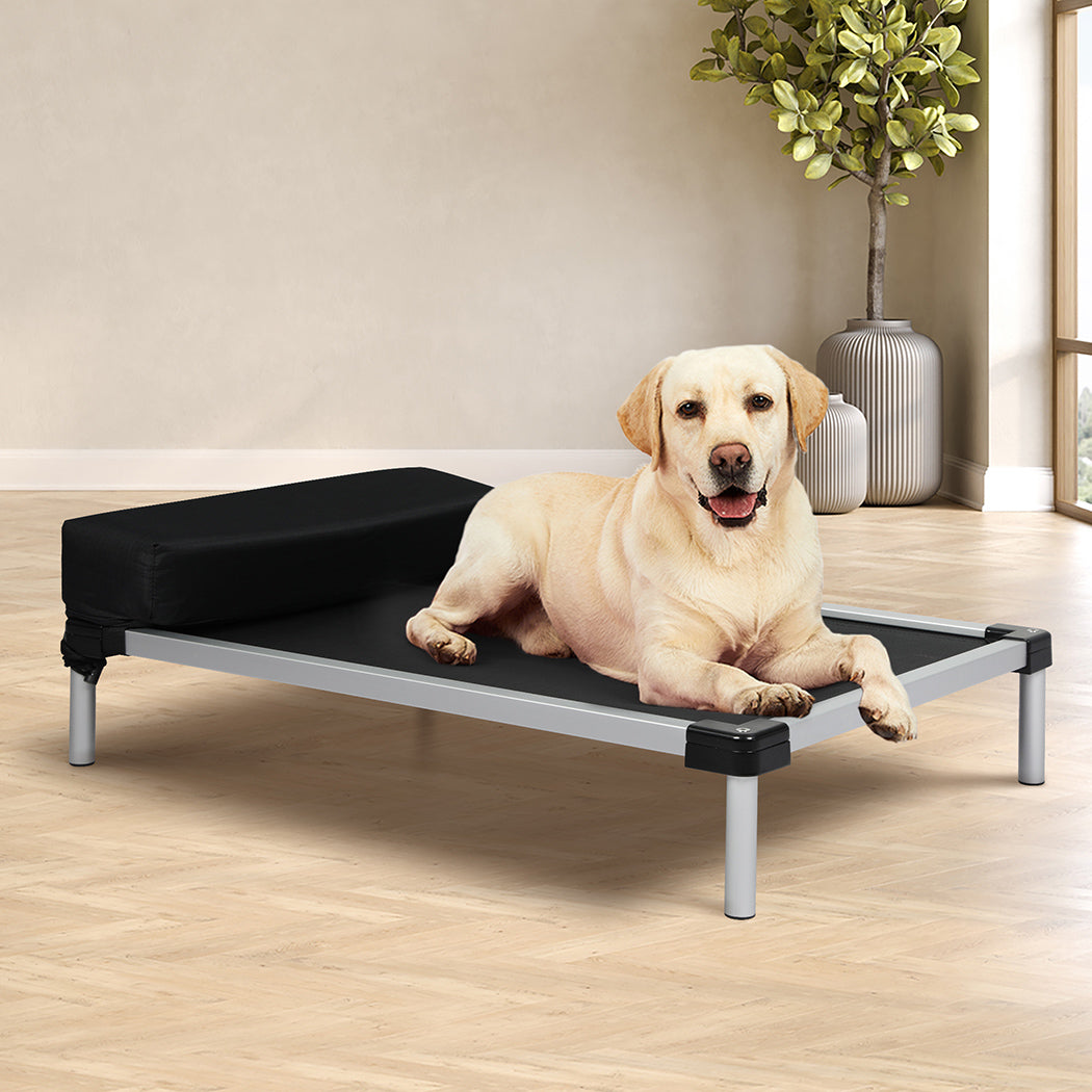 PaWz Pet Trampoline Aluminium Frame L Black Large-1910112488867893254