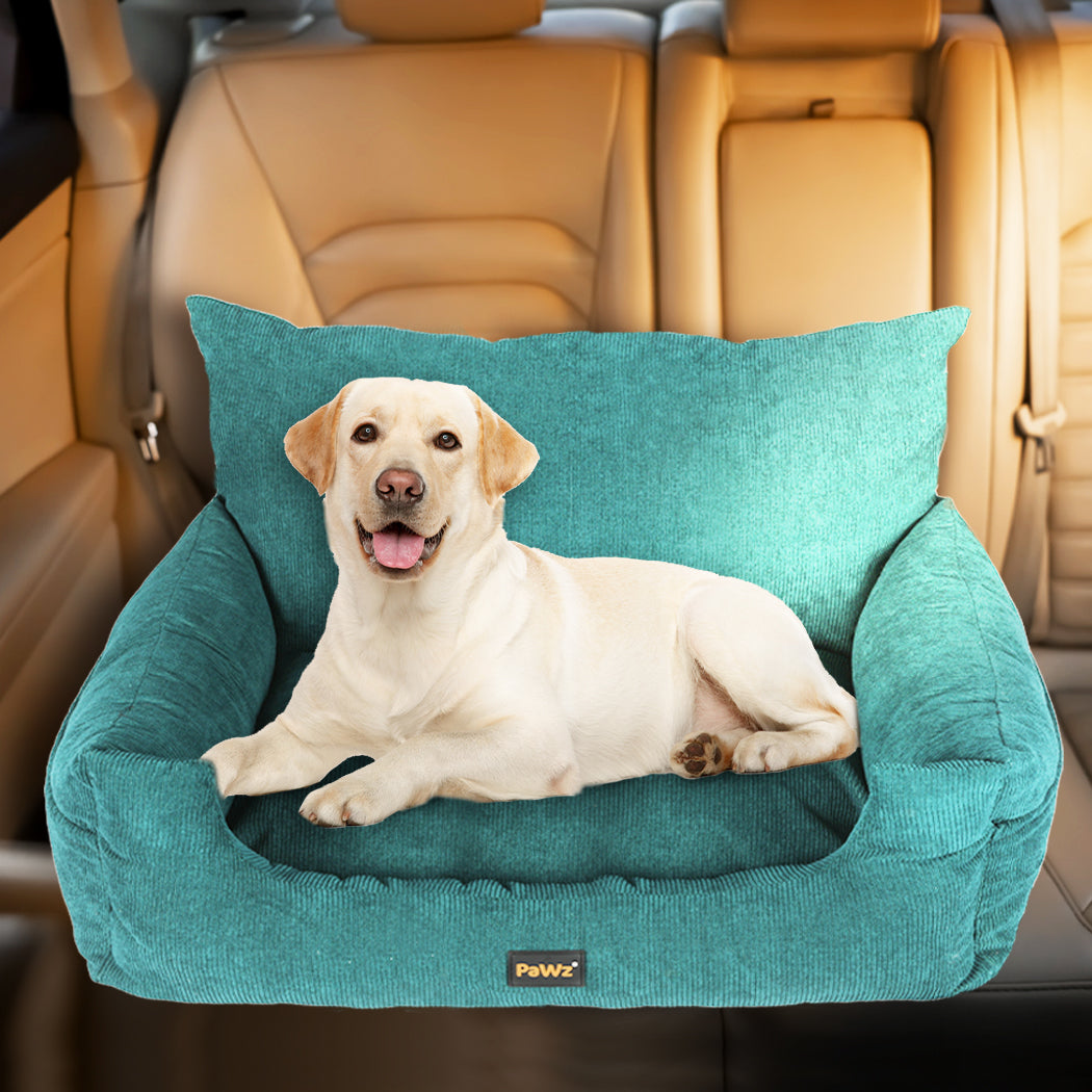 PaWz Pet Car Booster Seat Dog Protector L Green Large-1910112476075266055