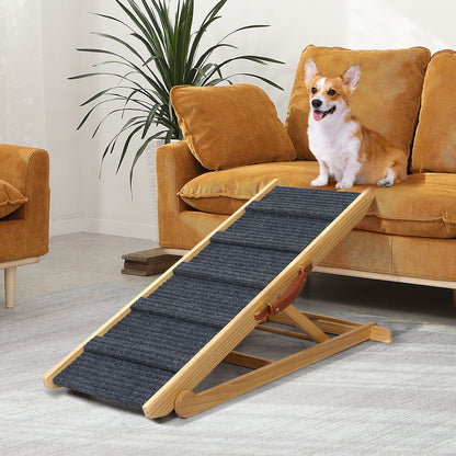 PaWz 5 Wood Adjustable Height Pet Ramp-1910112481011961862