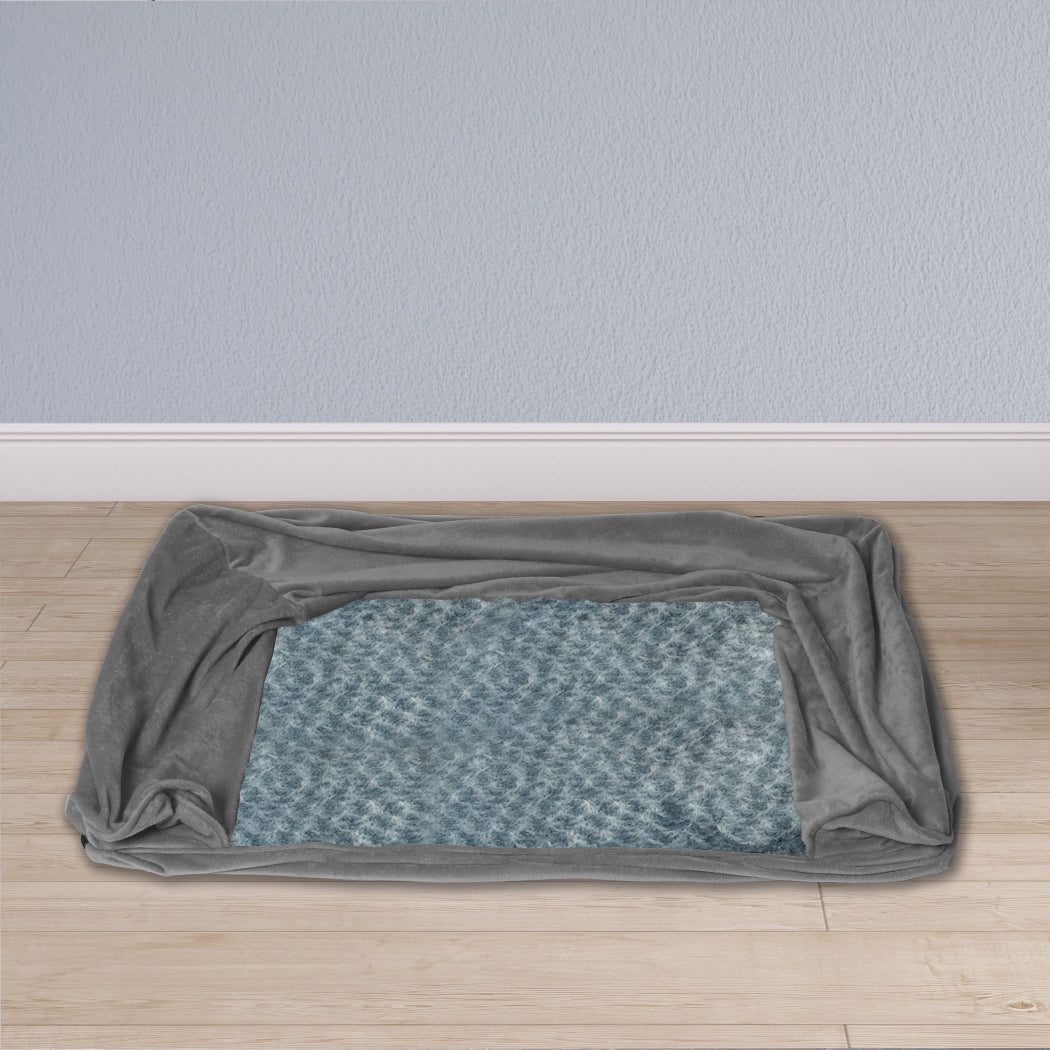 PaWz Pet Bed Sofa Dog Beds Bedding Soft M Cover Grey Cover Medium-1910112954909593606