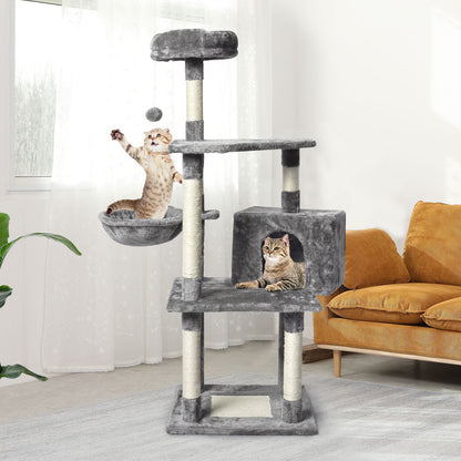 PaWz 130cm Cat Tree Toy Scratching Post Grey-1910113147910492166