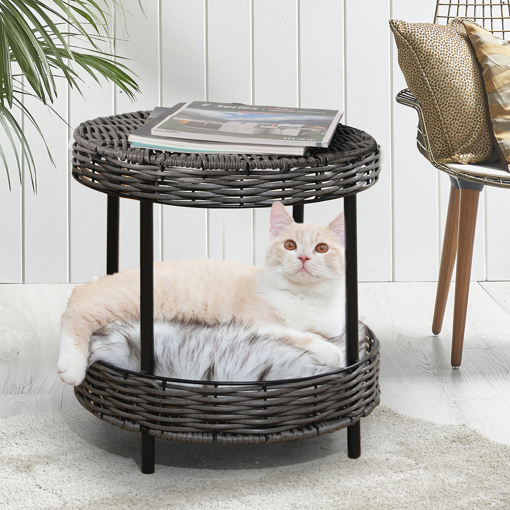 PaWz Rattan Pet Bed Elevated Raised-1910112971720364038