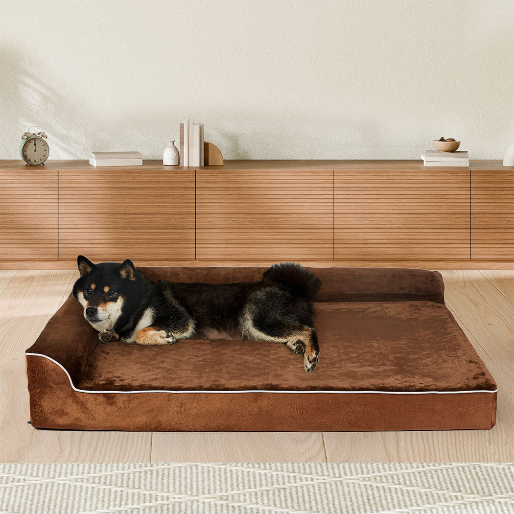 Pawz Orthopedic Dog Bed L Coffee-1910112251533201414