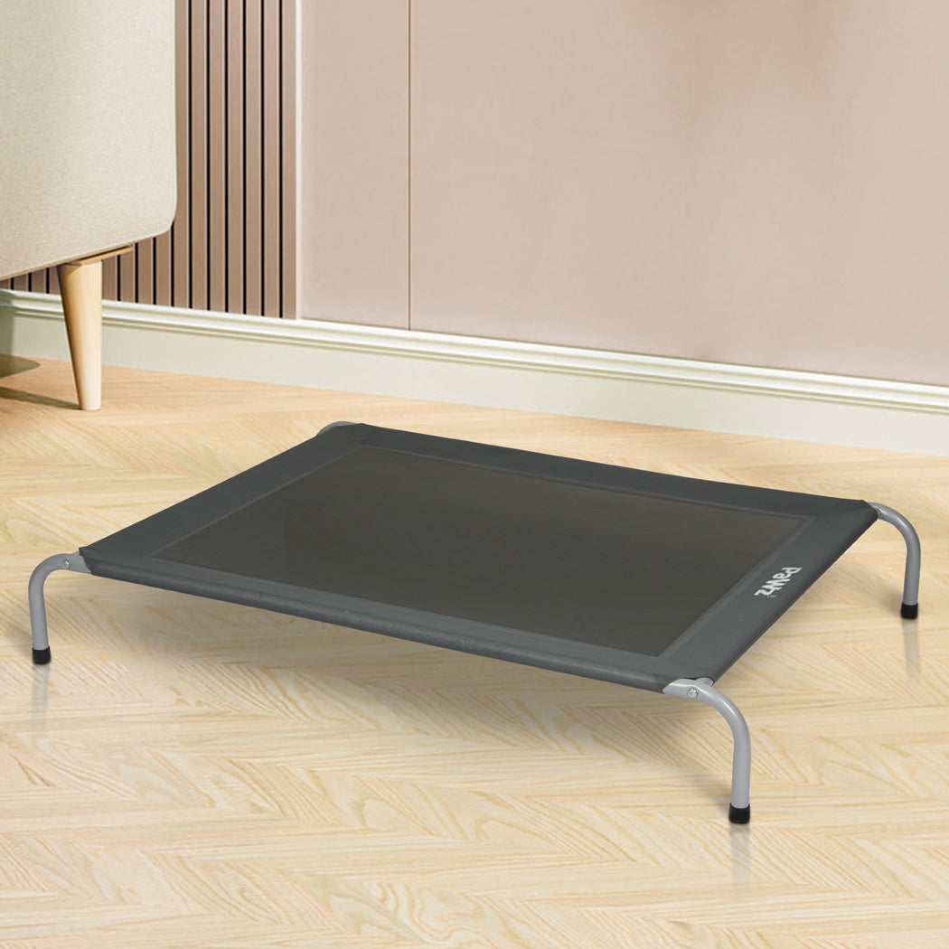 PaWz Elevated Trampoline Pet Bed Dog L Grey Large-1910112492328194055